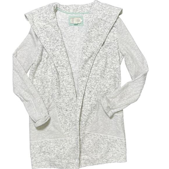 Anthropologie Saturday Sunday Cardigan Women's Medium Long Sleeve Gray Pockets - Picture 1 of 9